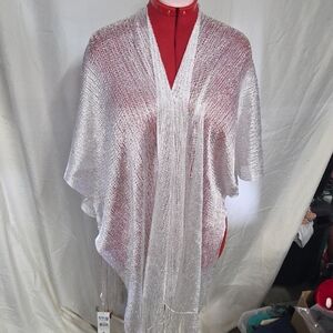 Elegant Silver Women's Cape One size